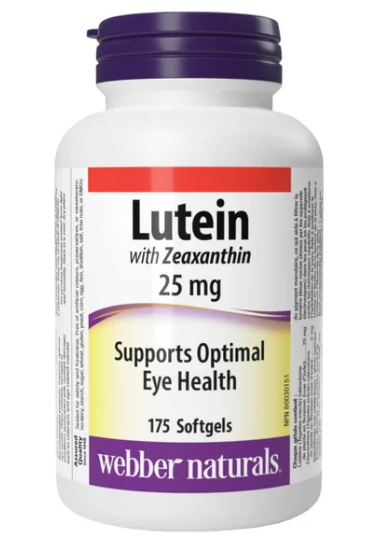 캐나다 <b>웨버네추럴</b> 루테인 25mg + 제아잔틴 5mg 대용량 175정