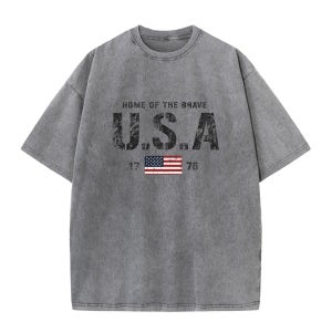프린팅 오버핏 피그먼트 반팔 빈티지 워싱티 S-XXL
