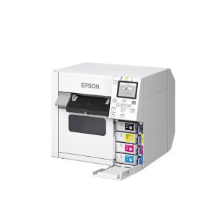 EPSON 컬러라벨 프린터 CW-C4040 GHS 화학물질 주의사항 스티커 출력기