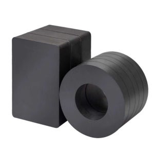 대형 자석 페라이트 대형 사각형 원형 링 흑자석 자력 링35x8구멍18mm(1개)