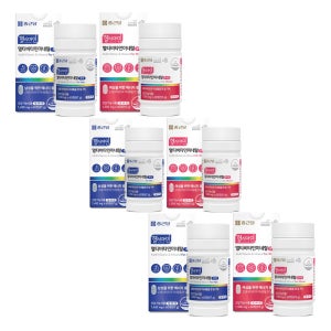 23종비타민&미네랄 종근당 헬시아민 멀티비타민미네랄 포맨 & 포우먼(각 60정씩)세트 60정, 3개