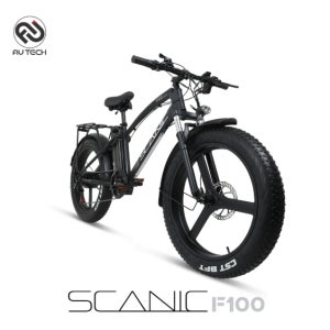 [완조립퀵] AU테크 스카닉 F100 48V 10A 팻바이크 광폭타이어 전기자전거