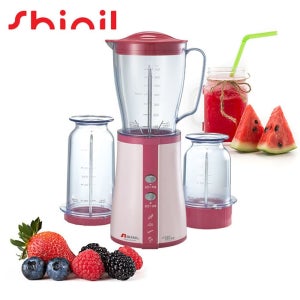 NE 신일919 가정용 3종컵 다용도 웰빙 후드 믹서기