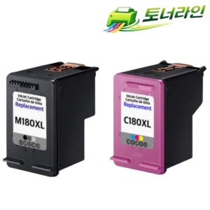 삼성 M180XL C180XL 대용량 칼라세트 SL-J1663 호환 재생 잉크