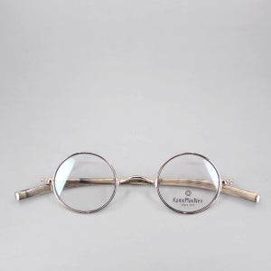 가메만넨 KMN 772 40사이즈 GD/MBK 새들노즈 티타늄 고도근시 원시 원형 안경테