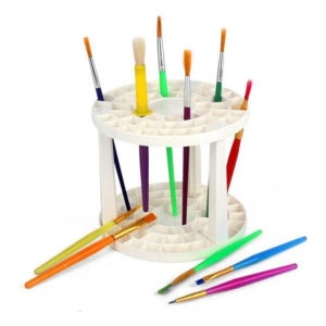 미술 붓꽂이 화구 미술도구 정리 건조랙 49홀