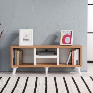 NC 4칸 1단 거실 책장 1200 6colors