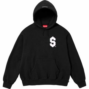 24SS 슈프림 $ 후드 스웨트셔츠 후드티 블랙