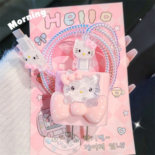 삼성 호환 호환 25w 충전기 보호 커버 와인더 액세서리에 대 한 5pcs 활 매듭 KT 충전 데이터 케이블 보호기