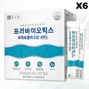 종근당 프리바이오틱스 프락토올리고당 FOS 5g 유산균먹이 30포, 6개
