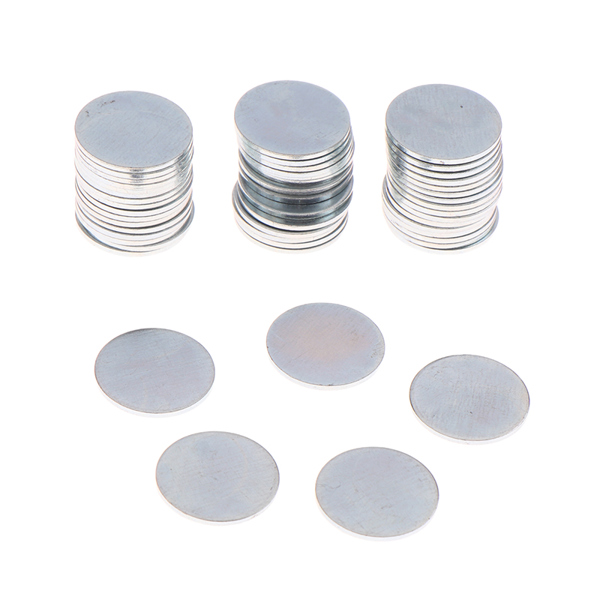 호환 DIY 공예용 원형 <b>아연</b> 도금 판 조각 50100개 팩