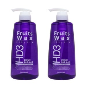 과일나라 후르츠왁스 케라틴 500ml 헤어글레이즈 2개
