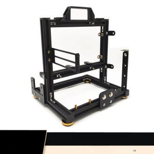 MATX 블랙 어항케이스 투명 스탠드 오픈케이스 컴퓨터 메인보드