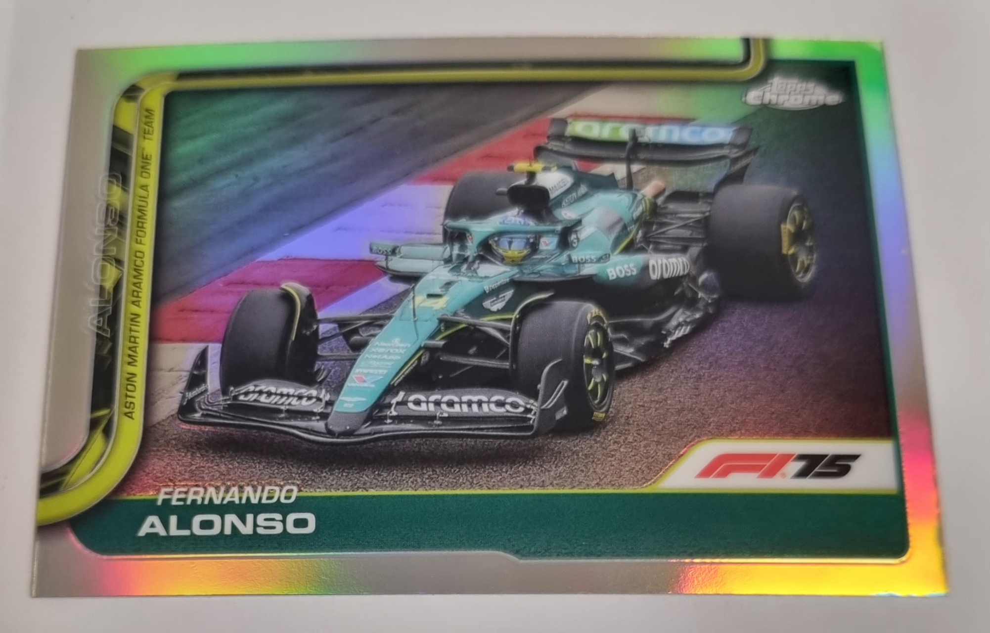 2025 F1 알론소 리플렉터 카드 TOPPS CHROME 카드 탑스 크롬