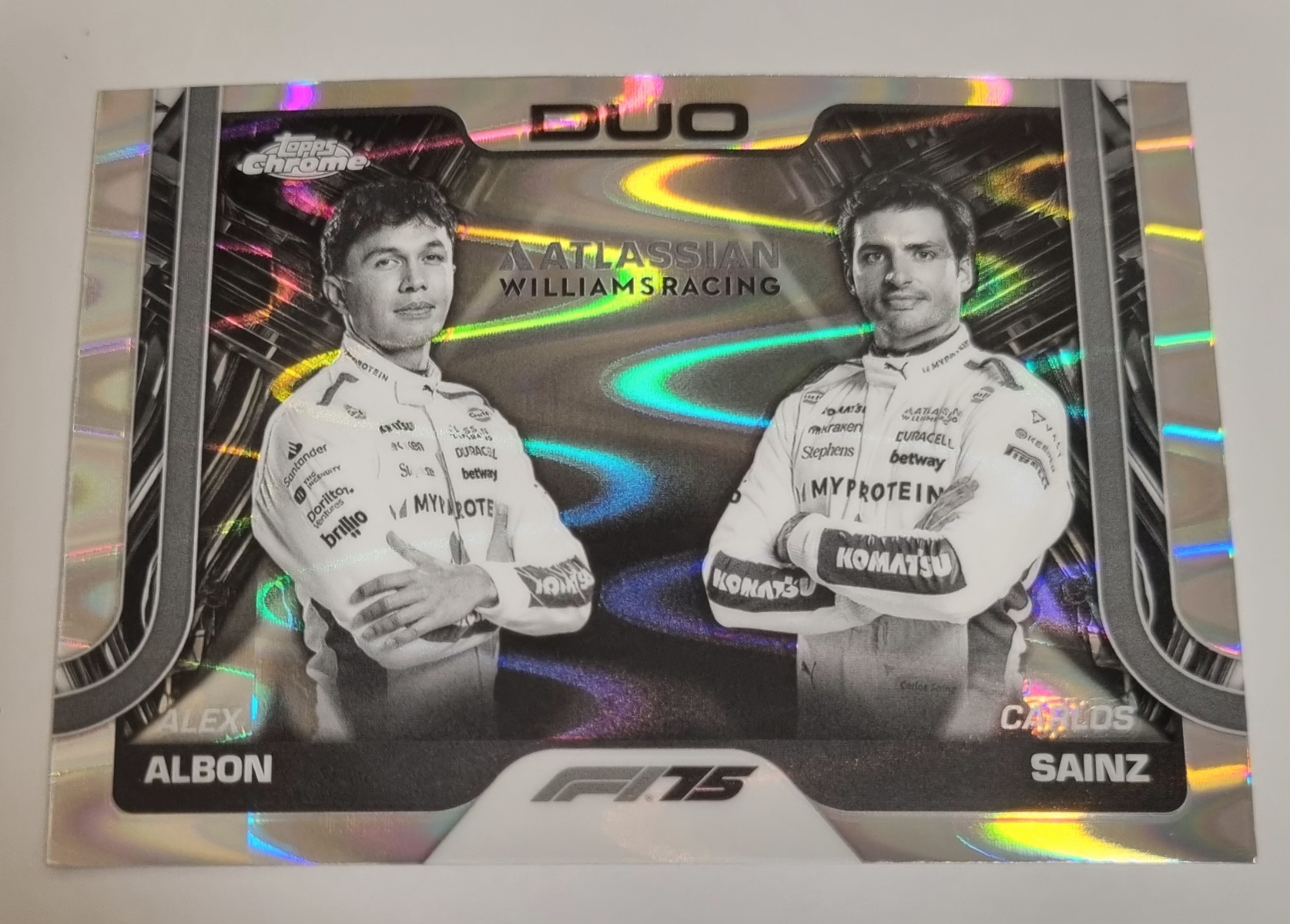 2025 F1 알본 사인츠 카드 TOPPS CHROME 카드 탑스 크롬