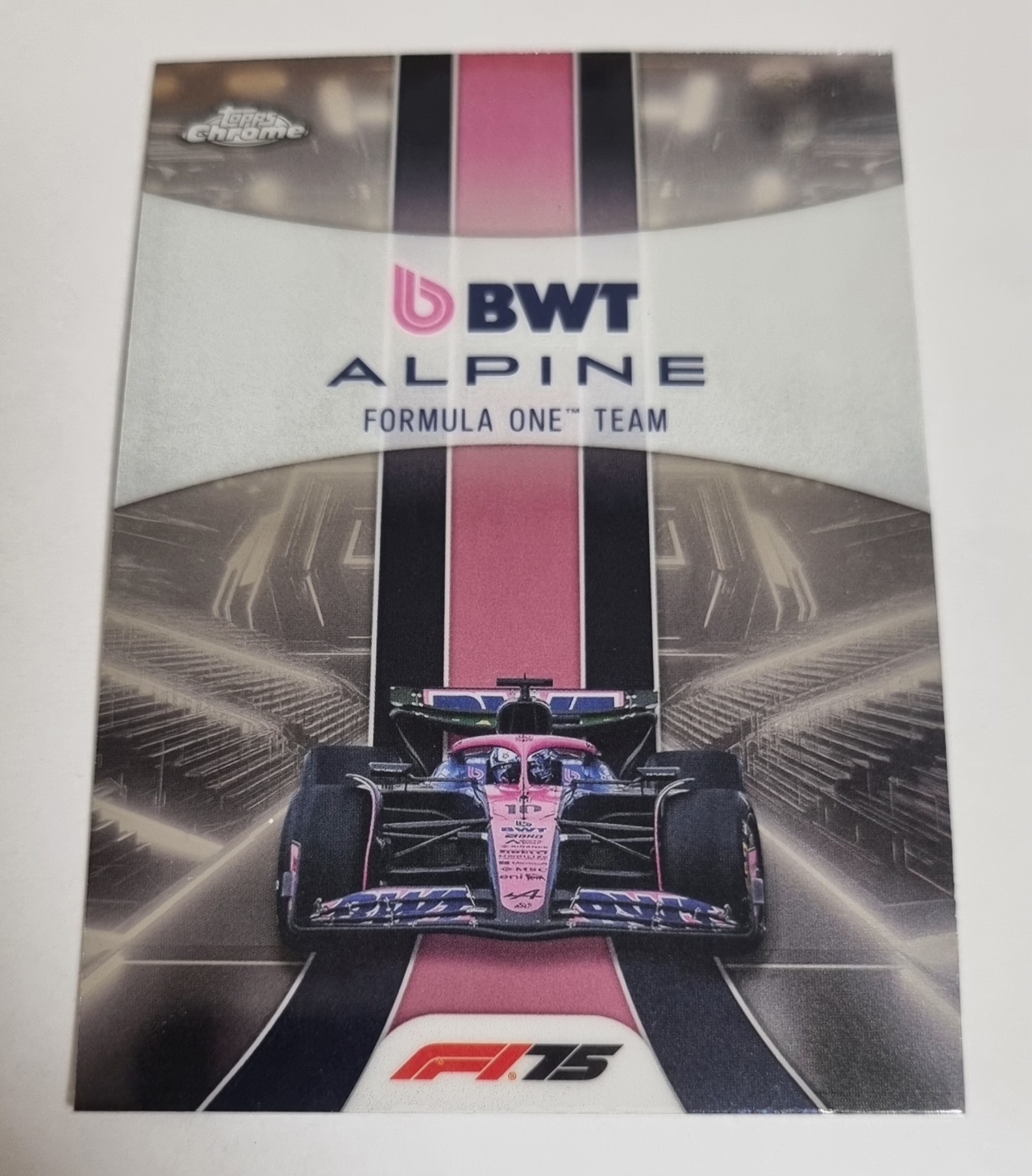 2025 F1 알핀 팀 로고 카드 TOPPS CHROME 카드 탑스 크롬