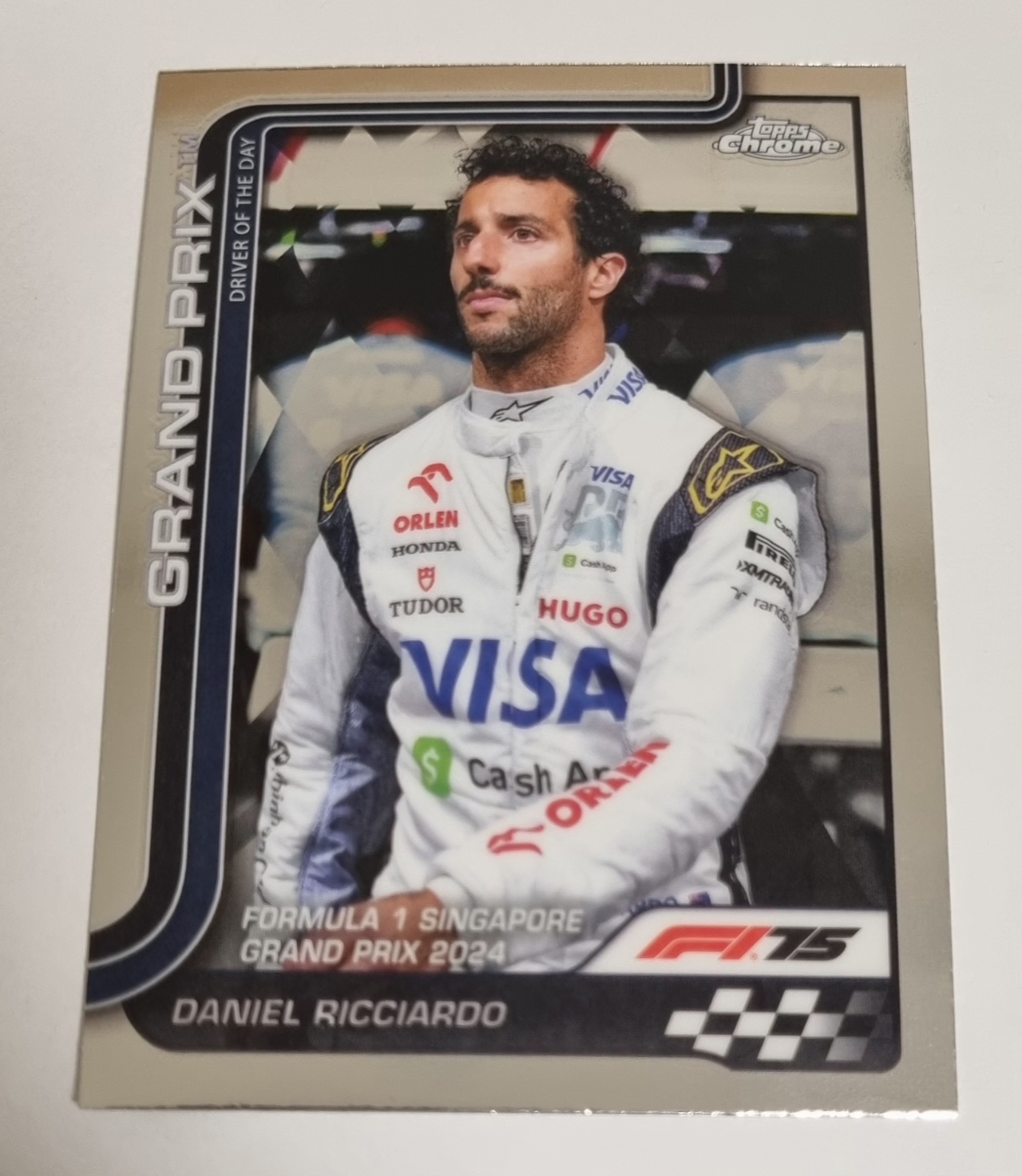 2025 F1 다니엘 리카르도 카드 TOPPS CHROME 카드 탑스 크롬