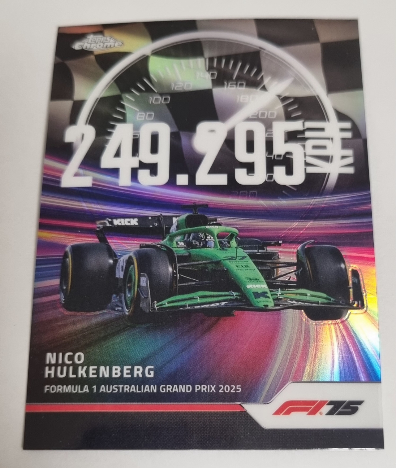 2025 F1 니코 훌켄버그 인서트 카드 TOPPS CHROME 카드 탑스 크롬