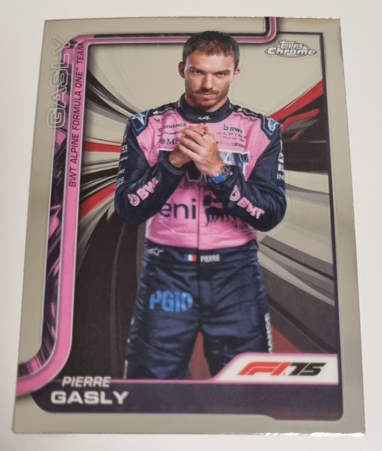 2025 F1 피에르 가슬리 카드 TOPPS CHROME 카드 탑스 크롬
