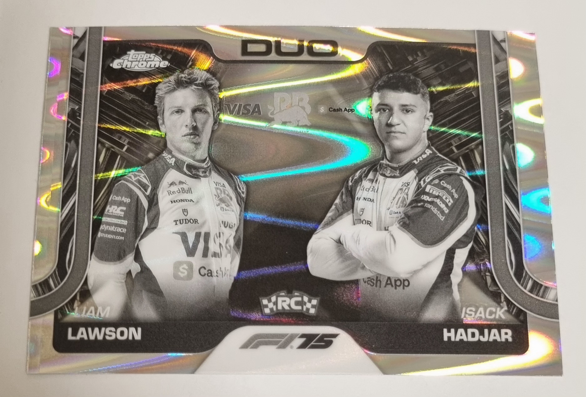2025 F1 로슨 하자르 레이웨이브 카드 TOPPS CHROME 카드 탑스 크롬