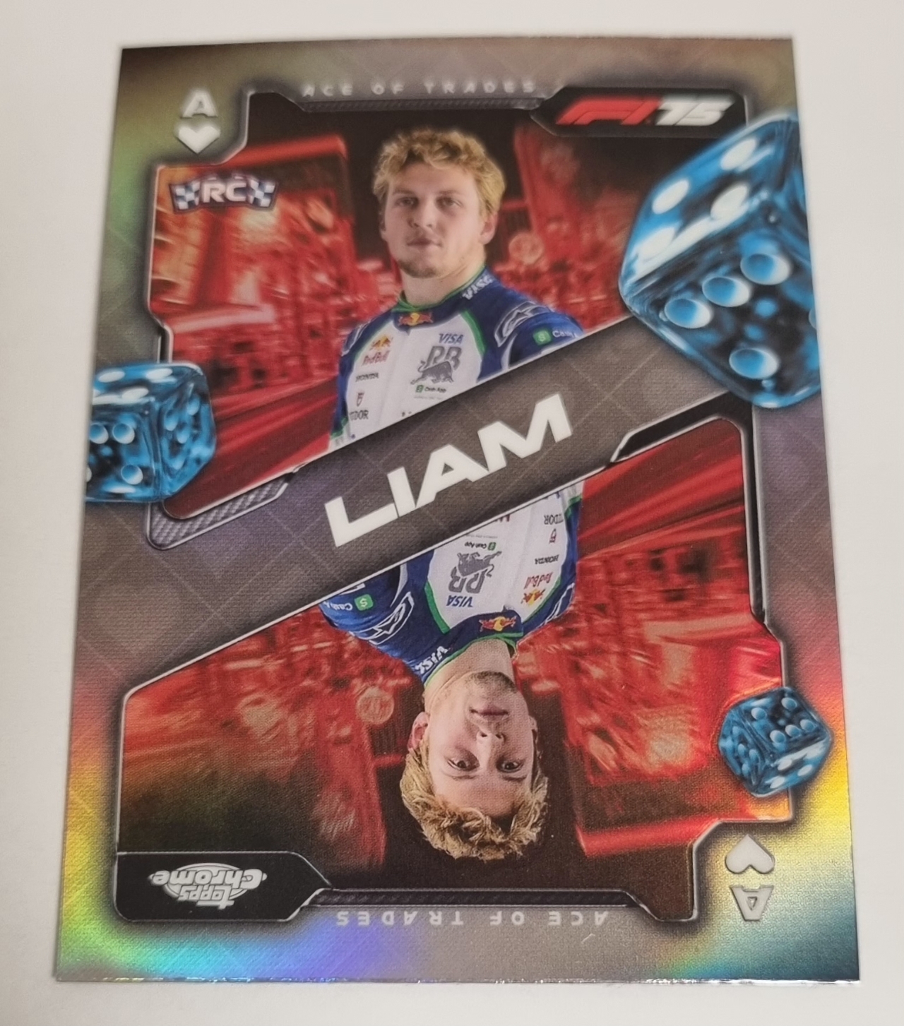 2025 F1 리암 로슨 인서트 카드 TOPPS CHROME 카드 탑스 크롬