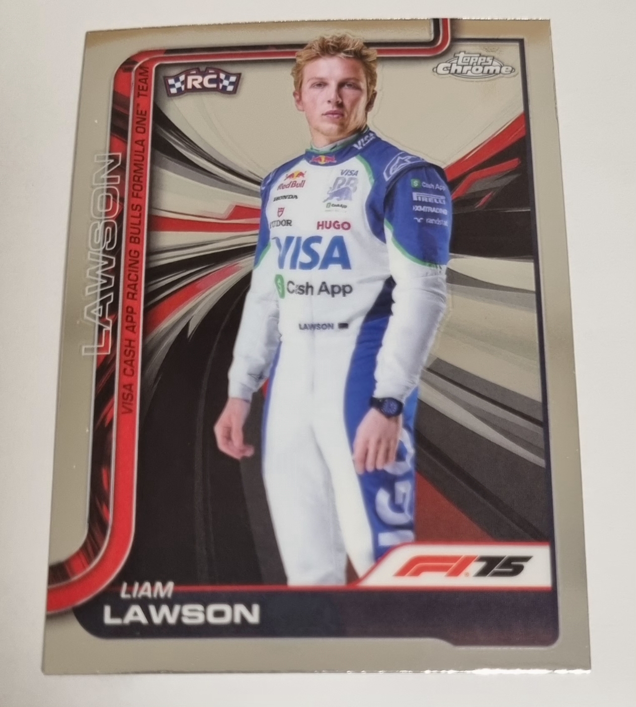 2025 F1 리암 로슨 카드 TOPPS CHROME 카드 탑스 크롬