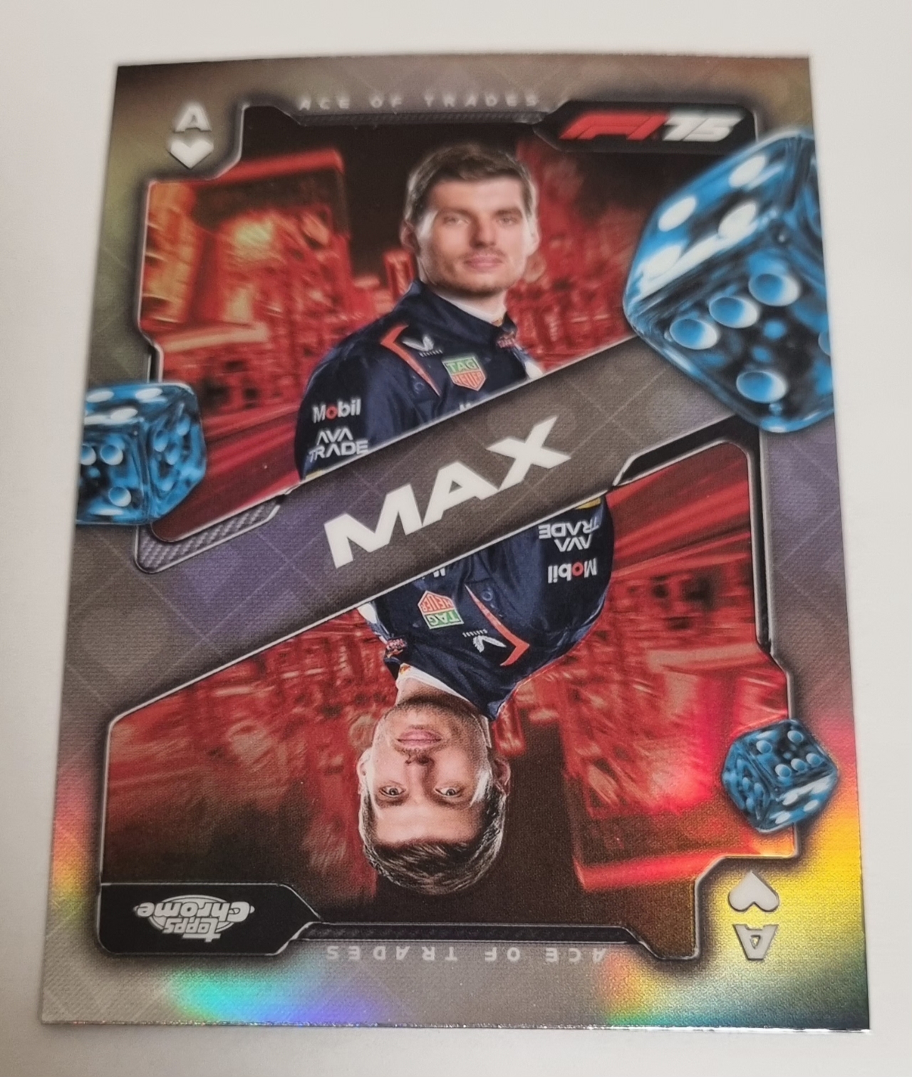 2025 F1 막스 베르스타펜 인서트 카드 TOPPS CHROME 카드 탑스 크롬