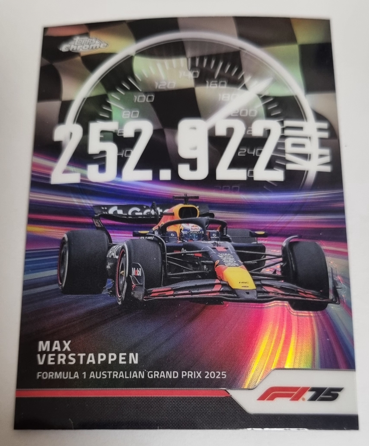 2025 F1 막스 베르스타펜 인서트 카드 TOPPS CHROME 카드 탑스 크롬
