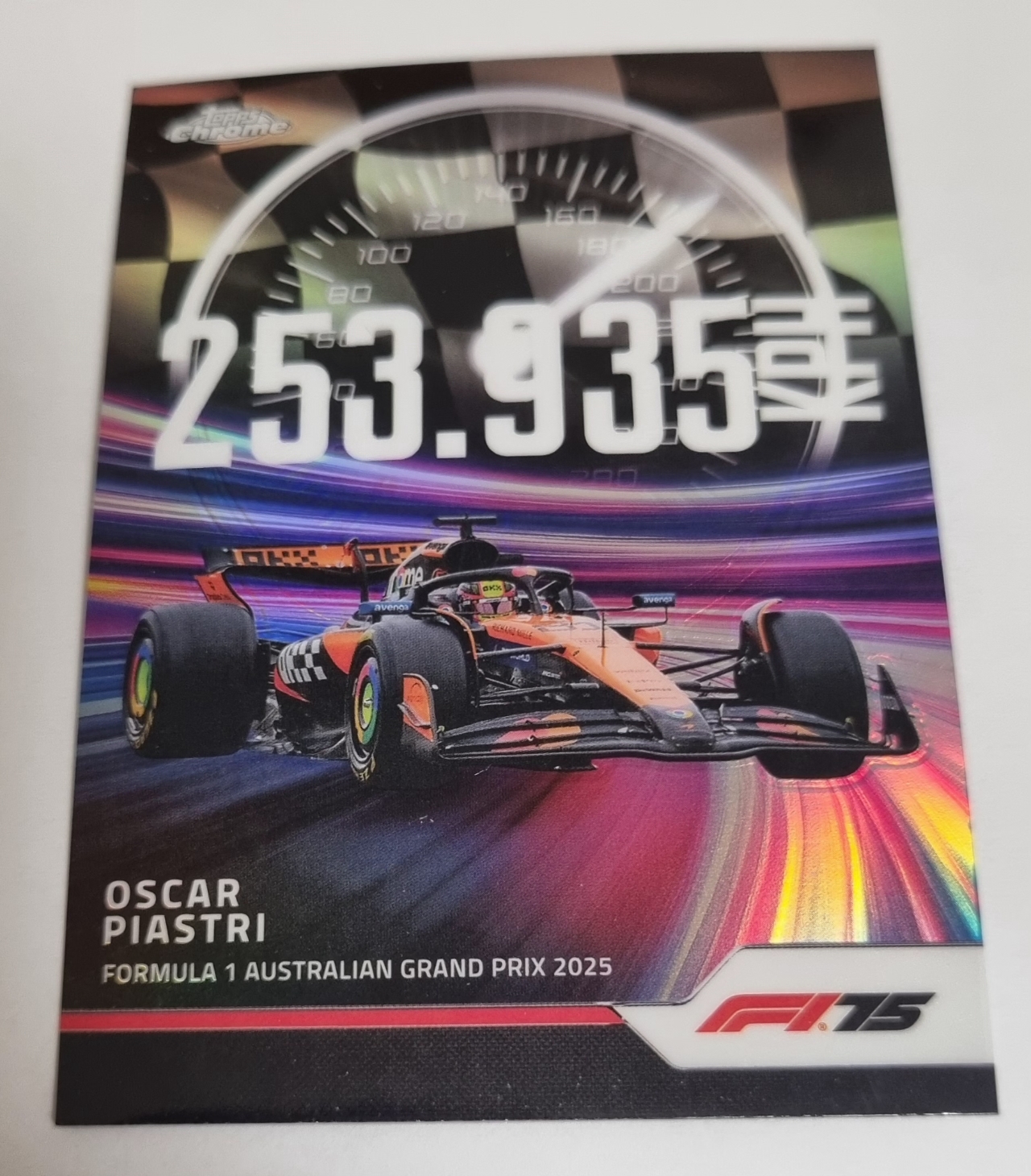 2025 F1 오스카 피아스트리 인서트 카드 TOPPS CHROME 카드 탑스 크롬