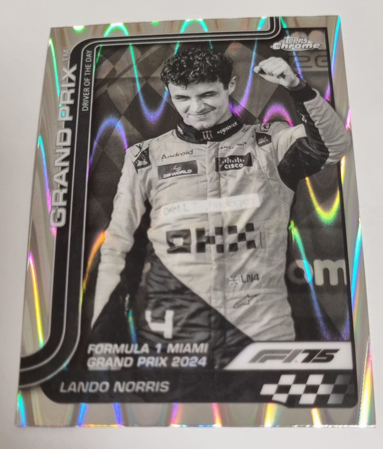 2025 F1 랜도 노리스 레이웨이브 카드 TOPPS CHROME 카드 탑스 크롬