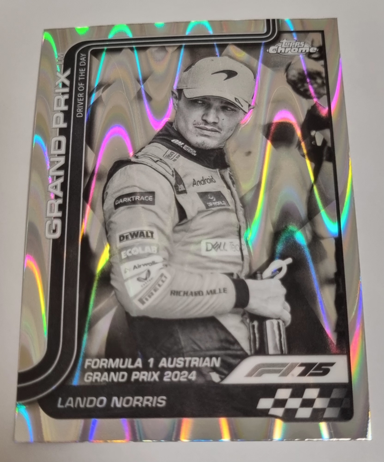 2025 F1 랜도 노리스 레이웨이브 카드 TOPPS CHROME 카드 탑스 크롬