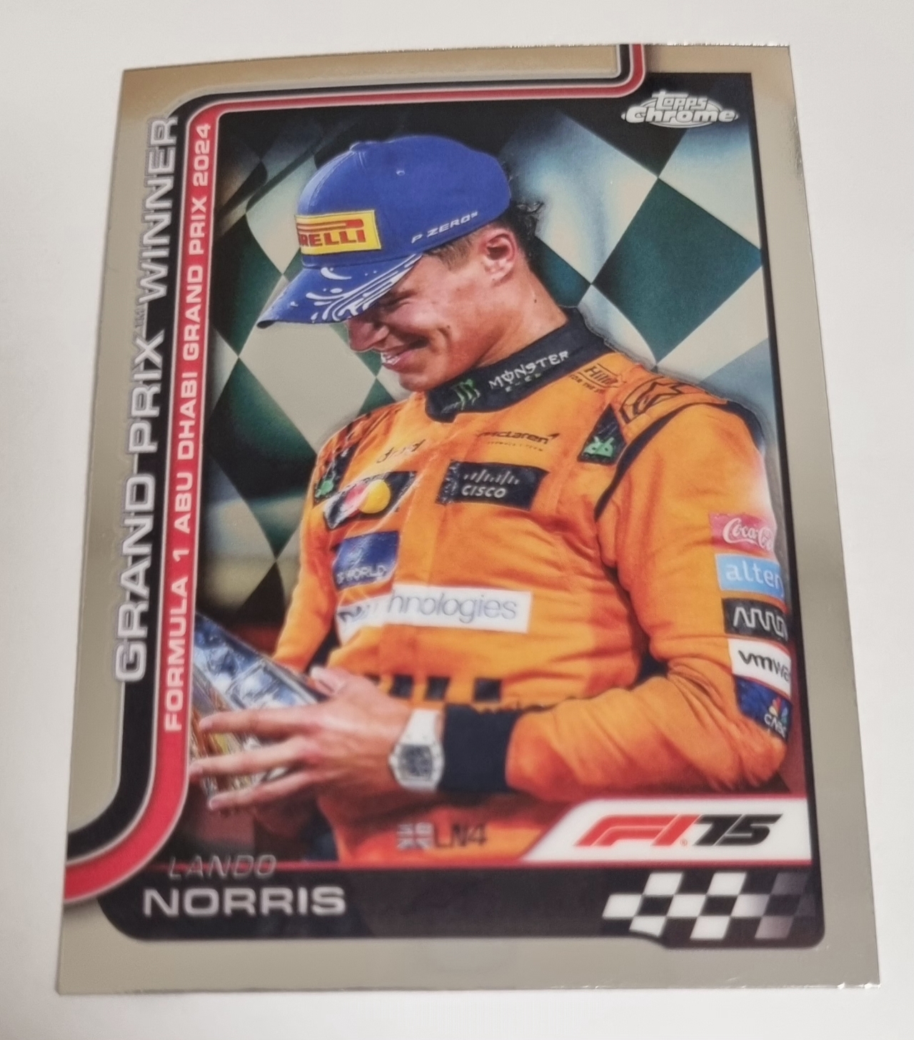 2025 F1 랜도 노리스 카드 TOPPS CHROME 카드 탑스 크롬