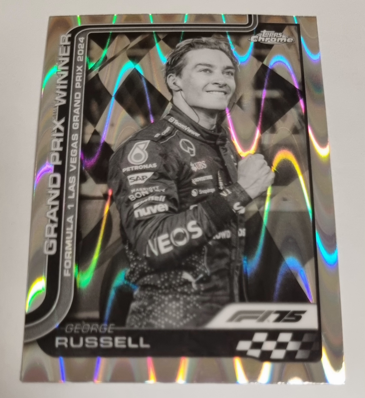 2025 F1 조지 러셀 레이웨이브 카드 TOPPS CHROME 카드 탑스 크롬
