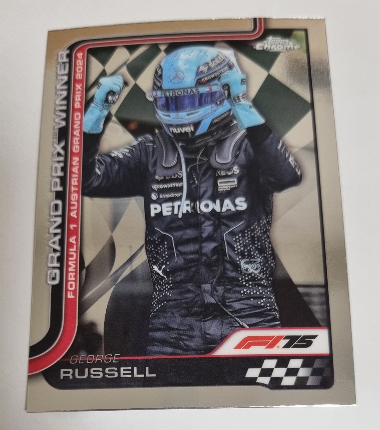 2025 F1 조지 러셀 카드 TOPPS CHROME 카드 탑스 크롬