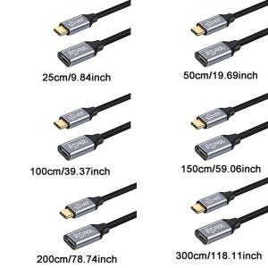 31BA PD 100W 데이터 노트북용 유형 C3 코드 케이블 연장 GEN USB 휴대폰