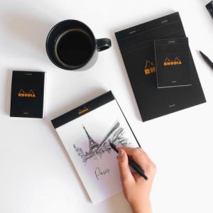 블랙 10.5x14.8 격자 A6 메모패드 13