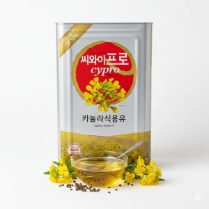 씨와이프로 카놀라유 18L 채종유 식용유 대용량 업소용