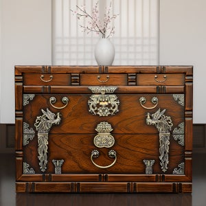 원목 제기함 900 봉황 서랍 반닫이 목기함 제기보관함 전통 고가구 가온공방