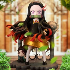 스파이패밀리 아냐 스타일 + 귀멸의칼날 네즈코 스타일 GK 피규어 14cm