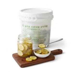 늘푸른 프리미엄 오이피클 슬라이스 10KG 대용량 업소용 [아이스박스포함]