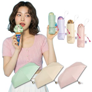 Wpc 배스킨라빈스 양산 배라 아이스크림 양산 배라 우산 더블유피씨 우양산 암막 양우산