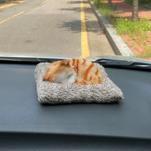 자동차인형 차량용 악세사리 노호혼 SMALL 오렌지냥이