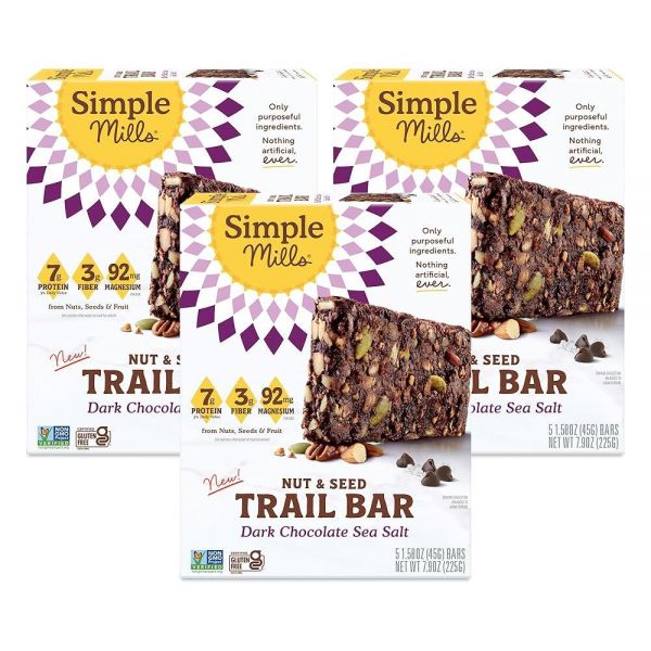 Trail Bar 다크 초콜릿 <b>씨</b> 솔트 (5팩) (3팩)