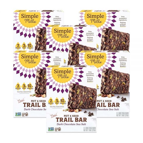 Trail Bar 다크 초콜릿 <b>씨</b> 솔트 (5팩) (6팩)