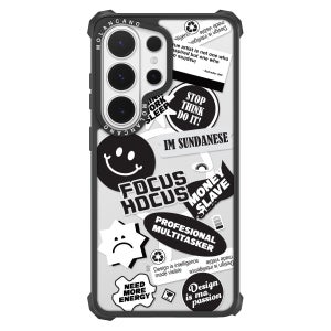 2배자력 맥세이프 임팩트 제로 디자인 범퍼 투명 케이스 스마일포커스, 갤럭시S26 울트라