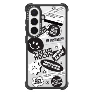 2배자력 맥세이프 임팩트 제로 디자인 범퍼 투명 케이스 스마일포커스, 갤럭시S26