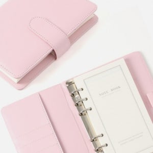 다이어리 유선노트 펜홀더 메모 다이어리형노트 (A6) DP68497핑크