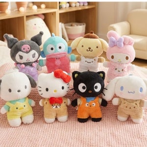 산리오 키링 인형 헬로키티 시나모롤 한교동 초코캣 멜빵 가방키링 키홀더 열쇠고리