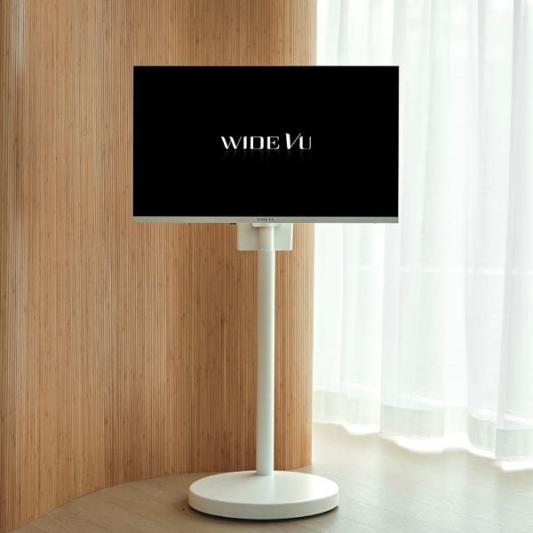 와이드무빙뷰 유 무선 삼탠바이미 V3-Air 배터리 셋트 QLED 81cm(32인치) FHD 스마트 이동식 TV 화이트에디션 중소바이미