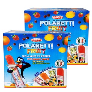 돌핀 폴라레티 후르트 아이스바 3200ml(40ml x 80개입) x 2개 /코스트코 얼려먹는젤리